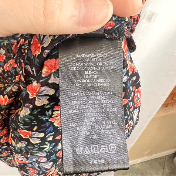 NWOT Anthropologie Floral Boho Sheer Ruffle Helene Tunic Dress Sz S Cottagecore - Picture 6 of 14